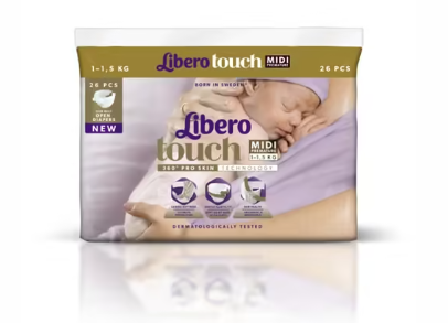 Libero Touch Fyrirbura Midi 1-1,5 kg, 26stk